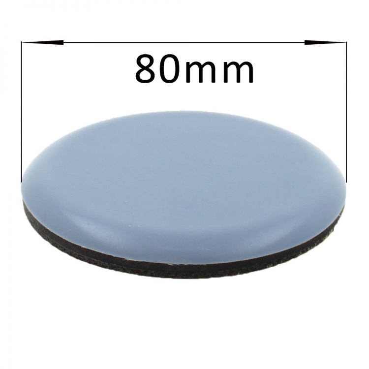 80mm PTFE Coated Stick On Pads Glides For Furniture & Chairs Legs Feet